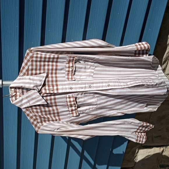 Vintage 60 70 s Levi's‎ checkered 2 tone. Brown